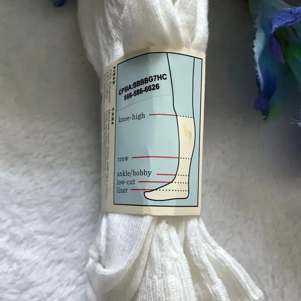 Cat & Jack NWT 2 Pairs Knee High Socks Girls S (5.5-8.5)